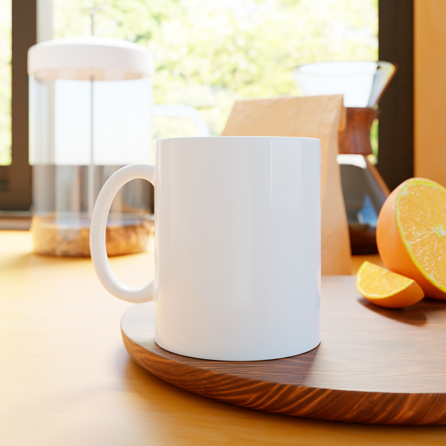 White Ceramic Mug, 11oz and 15oz